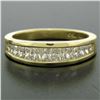 Image 2 : Honora 18K Gold 1.25 ctw Channel Elongated Princess Diamond Graduated Band Ring