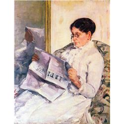 Mary Cassatt - When Reading Of Figaro