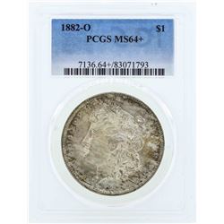 1882-O $1 Morgan Silver Dollar Coin PCGS MS64+