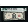 Image 1 : 1953C $2 Legal Tender STAR Note PMG 67EPQ