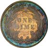 Image 5 : 1883 Proof Seated Liberty Dime Coin Arrows PCGS PR66 CAC Amazing Toning