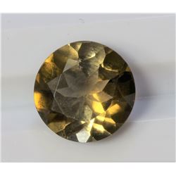 3.62ct Round shape Green Brown Tourmaline Dimension 10.2x5.9