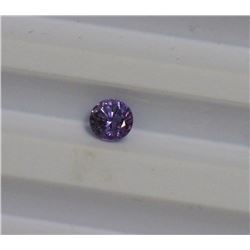 0.68ct Round Shape Purple Sapphire Dimension 5x3.5
