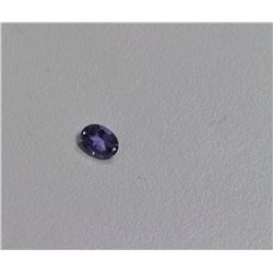 0.67ct Oval Shape Purple Sapphire Dimension 5.7x4.6x3