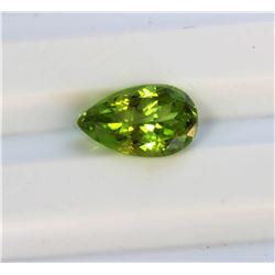 1.87ct Pear Shape Burma Peridot  Dimensions 10.5x6.3x4.2