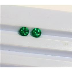 0.88ct Round Shape Emerald Dimension 4.9x2.9