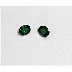 1.56ct Oval Shape Tsavorite Match Pair Dimension5.8x5.2x3.4