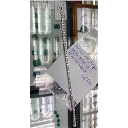 7.30ct Diamond 18K White Gold Tennis Bracelet