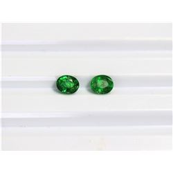 2.27ct Oval Shape Tsavorite Match Pair Dimension6.6x5.5x4.2