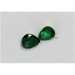 1.25ct Pear Shape Tsavorite Match Pair Dimension 6.1x5x3.5