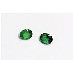 0.91ct Oval Shape Tsavorite Match Pair Dimension 5x4x3.1
