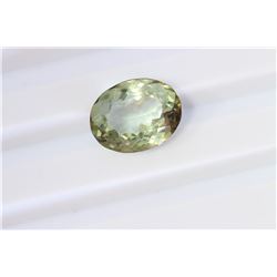 5.23ct Oval Shape Green tourmaline Dimension 13.4x10.4x6.4