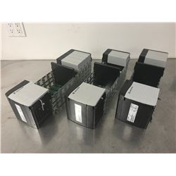 (3) ALLEN BRADLEY 1756-PA75/B POWER SUPPLY W/ 1756-A10 10 SLOT CHASSIS