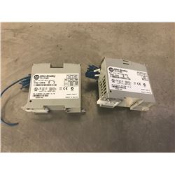 (2) ALLEN BRADLEY INPUT MODULES CAT1762-OW16 / CAT1762IQ16 SER B