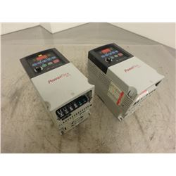 (2) Allen Bradley 22B-D1-P4N104 Powerflex 40