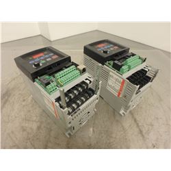 (2) Allen Bradley 222-D1P4N104 PowerFlex 40