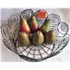 Image 2 : COUNTER WIRE BASKET - PLASTIC FRUIT-CERAMIC TOMATO c/w L10