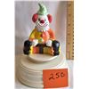 Image 1 : MUSIC BOX - CLOWN - CERAMIC - REVOLVING - "NARCO" JAPAN MOVEMENT