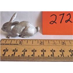 PEWTER RABBIT - STAMPED J.B.