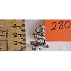 PEWTER POODLE - CRYSTAL BALL