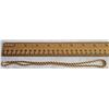 Image 2 : BRAIDED GOLD CHAIN - 17" - COSTUME JEWELRY