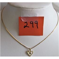 HEAR SHAPED PENDANT - 18" CHAIN (THERMASET)