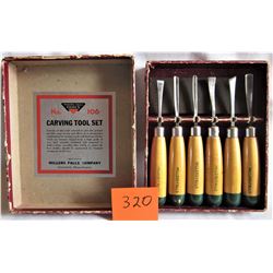 ANTIQUE-MILLERS FALLS #106 CARVING SET - VINTAGE