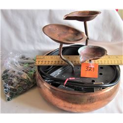 RECIRCULATING INDOOR WATER FOUNTAIN - COPPER