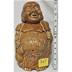 LARGE CERAMIC BUDDHA COOKIE JAR