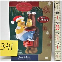 HEIRLOOM ORNAMENT COLLECTION THE SIMPSON'S - FAVOURITE BREW - SOUND