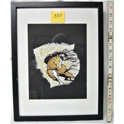 FRAMED + MATTED ORIGINAL DALLAS POUNDMAKER ART WORK