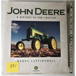 12"X11" h/c JOHN DEERE - "HISTORY OF THE TRACTOR" BOOK - DUST JACKET