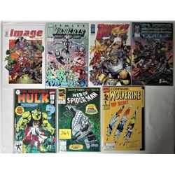 LOT 7 NEW BAGGED + BOARDED KEY ISSUES IMAGE + MARVEL COMICS (WILDCATS, BRIGADA, CYBERFORCE, HULK, WO