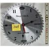 Image 1 : 10" SAWBLADE SEARS CRAFTSMAN BATTERY OP. SHOP CLOCK