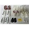 Image 1 : 9 PAIR VINTAGE PLASTIC DOLL SHOES ASST. SIZES
