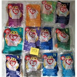 SET 12 NEW 1998 McDONALD'S TEENIE BEANIE BABIES