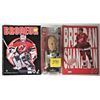 Image 1 : NEW 2002/03 NHL JOE THORNTON - BOSTON BOBBLE HEAD, NEW MARTIN BRODEUR + BRENDAN SHANAHAN SCRIBBLERS