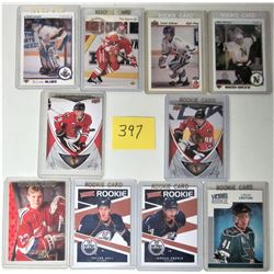 LOT 10 NHL HOCKEY PLAYERS ROOKIE CARDS