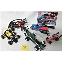 LOT 5 TECHNIC LEGO RACERS