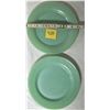 Image 1 : 2X VINTAGE FIRE KING JADITE 9" RESTAURANT WARE DINNER PLATES