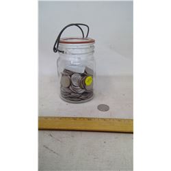 Jar of 190 U.S. Quarters
