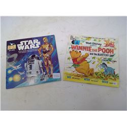 RED ALONG RECORDS STAR WARS 1979 / WINNIE THE POOH 1969