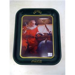 SANTA COCA-COLA TRAY - 14"