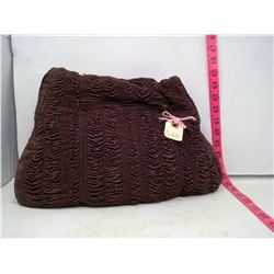 VINTAGE FABRIC & DOWN MUFF CIRCA 1920