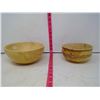 Image 7 : LOT OF WOOD BOWLS - LOCALLY CARVED