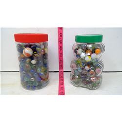 LOT OF MARBLES (2 JARS)