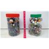 Image 1 : LOT OF MARBLES (2 JARS)