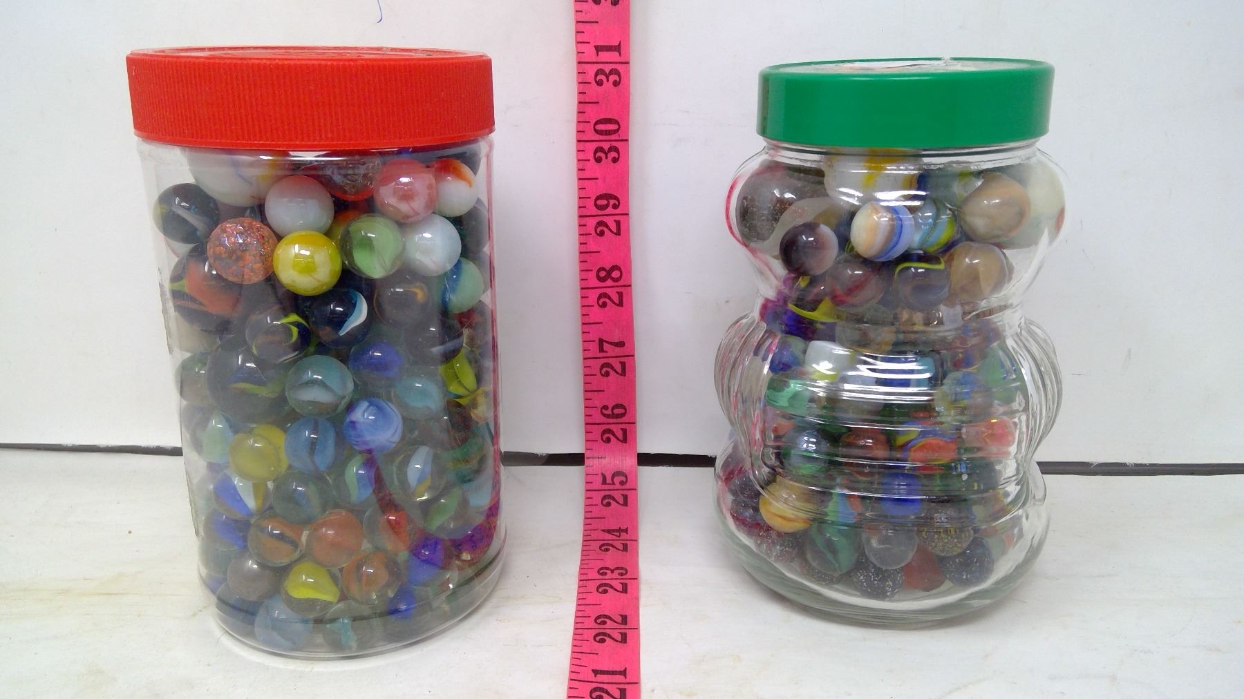 LOT OF MARBLES (2 JARS)