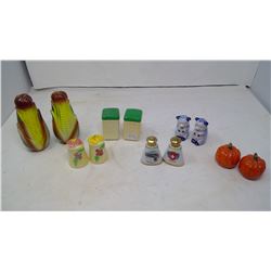 LOT OF SALT AND PEPPER SHAKERS