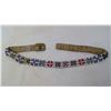 Image 1 : REGALIA - BEADED CANVAS BELT - 35" (SOME WEAR)